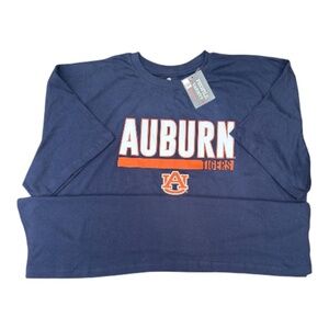 Mens 6XL B & T Blue Orange Profile Varsity Auburn Tigers T-Shirt NWT